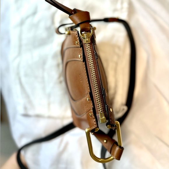 Chloe Nano Hayley Leather Shoulder Bag Tan Brown - Picture 10 of 12